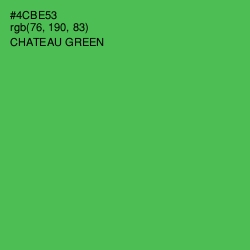 #4CBE53 - Chateau Green Color Image