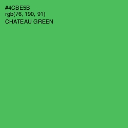 #4CBE5B - Chateau Green Color Image