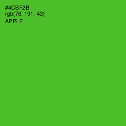 #4CBF2B - Apple Color Image