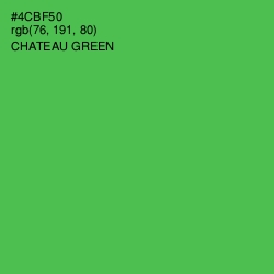 #4CBF50 - Chateau Green Color Image