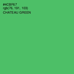 #4CBF67 - Chateau Green Color Image