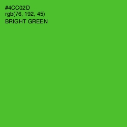 #4CC02D - Bright Green Color Image