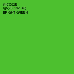 #4CC02E - Bright Green Color Image