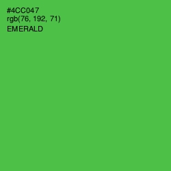 #4CC047 - Emerald Color Image