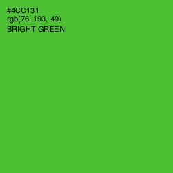 #4CC131 - Bright Green Color Image