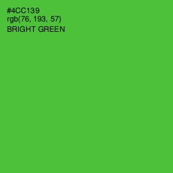 #4CC139 - Bright Green Color Image