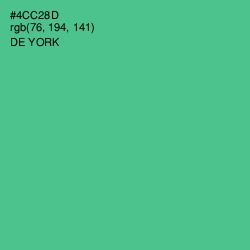 #4CC28D - De York Color Image