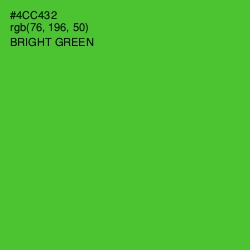 #4CC432 - Bright Green Color Image