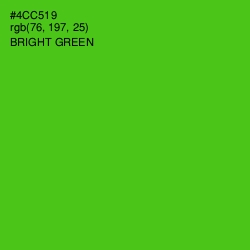 #4CC519 - Bright Green Color Image