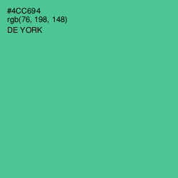 #4CC694 - De York Color Image
