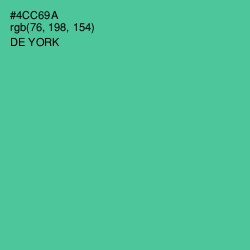 #4CC69A - De York Color Image