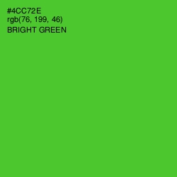 #4CC72E - Bright Green Color Image