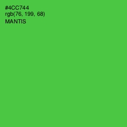 #4CC744 - Mantis Color Image