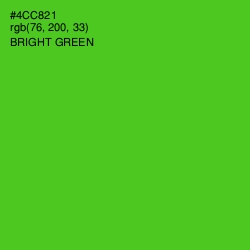 #4CC821 - Bright Green Color Image