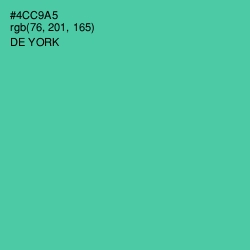 #4CC9A5 - De York Color Image