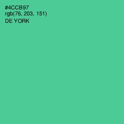 #4CCB97 - De York Color Image
