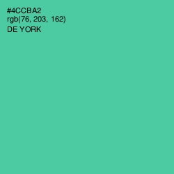 #4CCBA2 - De York Color Image