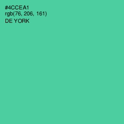 #4CCEA1 - De York Color Image