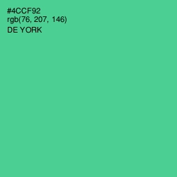 #4CCF92 - De York Color Image