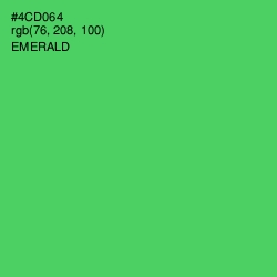 #4CD064 - Emerald Color Image