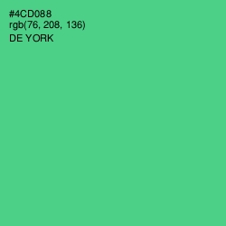 #4CD088 - De York Color Image
