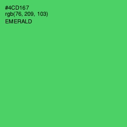 #4CD167 - Emerald Color Image