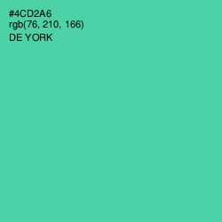 #4CD2A6 - De York Color Image