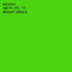 #4CD411 - Bright Green Color Image