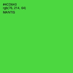 #4CD640 - Mantis Color Image
