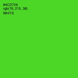 #4CD726 - Bright Green Color Image