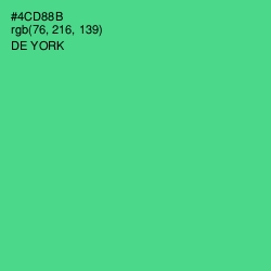 #4CD88B - De York Color Image