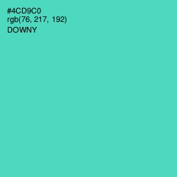 #4CD9C0 - Downy Color Image