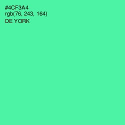 #4CF3A4 - De York Color Image