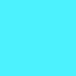 #4CF3FE - Turquoise Blue Color Image