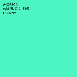 #4CF5C2 - Downy Color Image