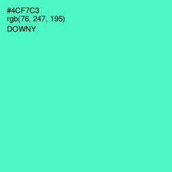 #4CF7C3 - Downy Color Image