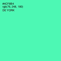 #4CF8B4 - De York Color Image