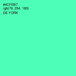 #4CFEB7 - De York Color Image