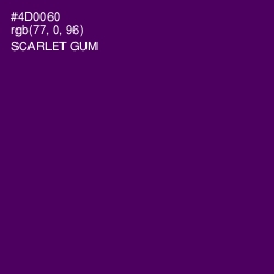 #4D0060 - Scarlet Gum Color Image