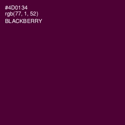 #4D0134 - Blackberry Color Image