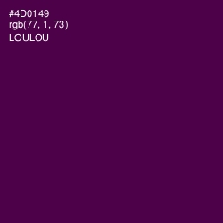 #4D0149 - Loulou Color Image