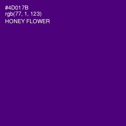 #4D017B - Honey Flower Color Image