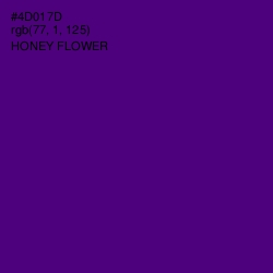 #4D017D - Honey Flower Color Image