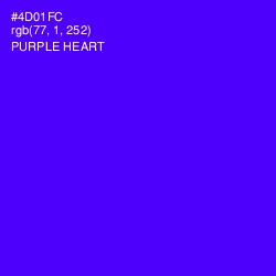 #4D01FC - Purple Heart Color Image