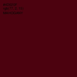 #4D020F - Mahogany Color Image