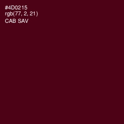 #4D0215 - Cab Sav Color Image