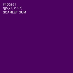 #4D0261 - Scarlet Gum Color Image