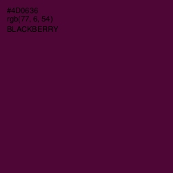 #4D0636 - Blackberry Color Image