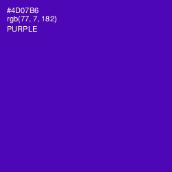 #4D07B6 - Purple Color Image