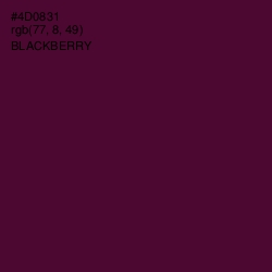 #4D0831 - Blackberry Color Image